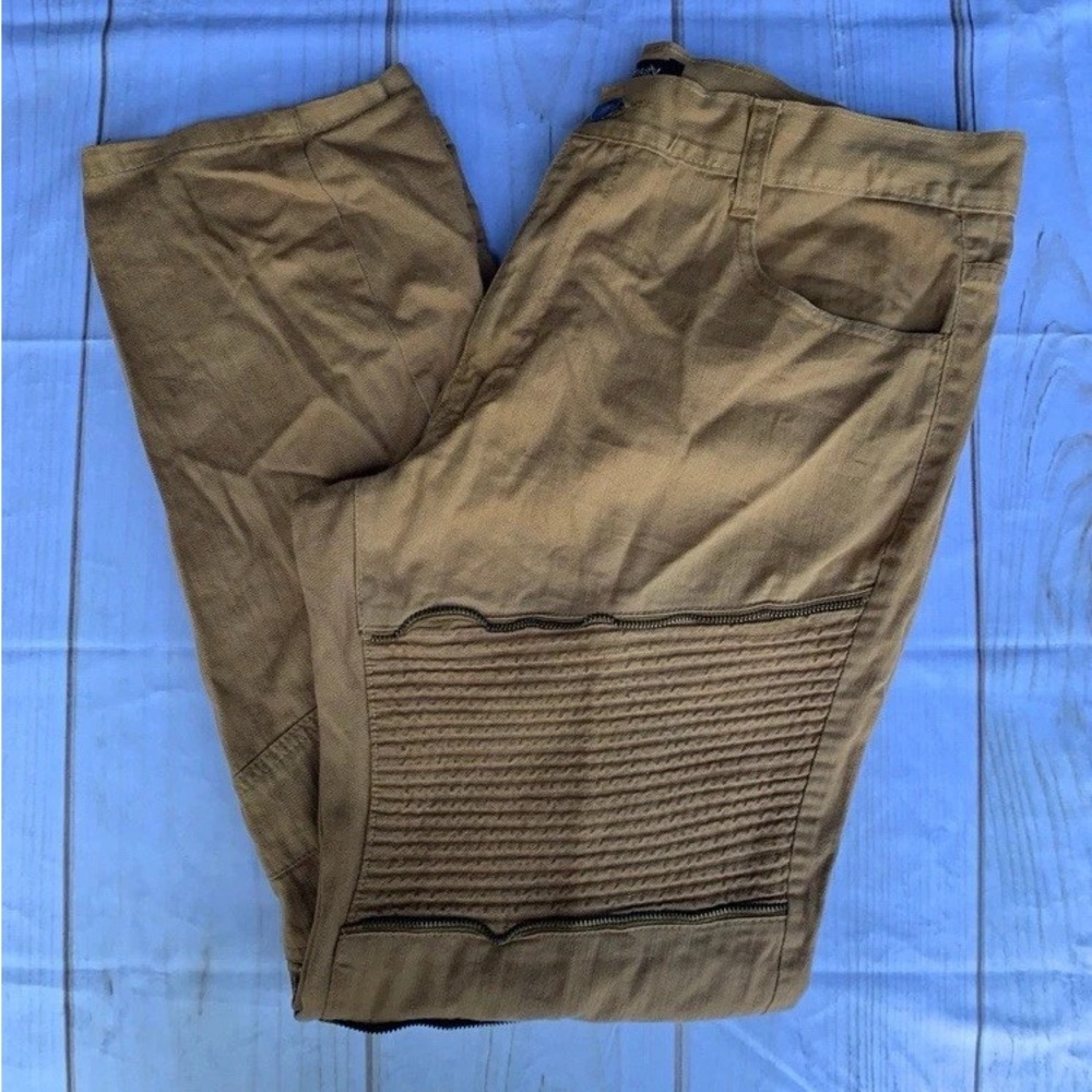 Legendary Status Tan Biker Pants Size 38W 30L
